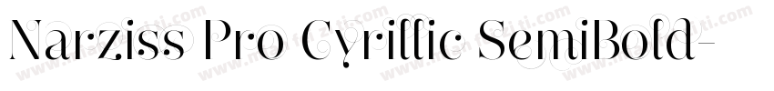 Narziss Pro Cyrillic SemiBold字体转换